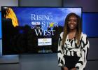 Melody Olugbenga ... in studio for the Rising Star of the West contest. Courtesy photo