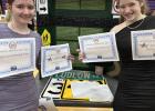 Haylee Peck and Ali Lawhead advance to State Competition with their Highway Patrol exhibit, they also received Spirit of History Day awards
