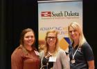 Kadoka Nursing Home was selected to win the 2018 Quality Excellence award at the SD Association of Healthcare Organizations’ Convention in Sioux Falls, September 20, 2018. Shown is Whitney Patterson, DON, Heidi Coller COO, & a representative from South Dakota Association of Healthcare Organization. Whitney & Heidi made the trip to receive the award & are only two of the members from the nursing home team to receive the award. Courtesy photo