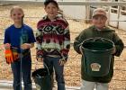 Beginners left to right: Gwen Gebhart 3rd, McKayla Grate 2nd, Ruger Hulm 1st.