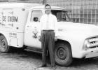 Marvin with his first official Schwan’s truck. Photo courtesy of Schwan’s Home Service