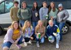 Student Council members attending the Upper Missouri Region Student Council meeting in Mobridge were back row: Logan Butsavage, Taylor Thompson, Alexia Donovan, Abby Thompson, Mesa Krautschun. Front row: Sidney Pier, Alison Kahler, Maddie Hulm, Kahlea Seidel.