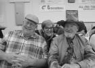 Paul Thomas, photo-bomber Angie Kinsely, and John Grobecker. John has been coming to hunt in Jones County, and friends with Paul for 50 years. Photo by Krisanna Thomas