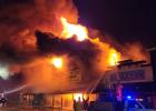 Courtesy photo Wasta Fire Department Facebook Page The Cactus Cafe and Lounge structure was lost completely to the fire, which was still working to be put out the next morning.