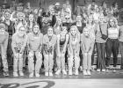 Students showed school spirit at the annual Jones County Invitational Tournament on Friday, January 12 in the game against Philip. The dress up theme was “Inmates & Guards”. Photo by Barb Hockenbary Photography