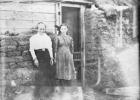 Mrs. Ellen Fox and daughter Mildred ... in front of their home, rural Perkins, County. Photo courtesy Perkins County Courthouse