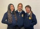 Faith FFA team members ... Journey King, Bridgett Lemmel, and Jaysee Jones. Photo courtesy Elke King