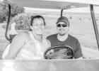Ashley Geigle and Jason Seamans at the Golf Smack tourney on Friday evening. Photo by Barb Hockenbary Photography