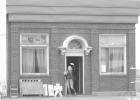 Stop #13 in the Murdo area Scavenger Journey, Barbara Hockenbary at the old bank building on Main Street. Photo by Mishayla Buchannan