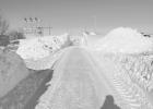 A corridor of snow east of Robin Cromwell’s. Photo by Robin Cromwell